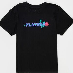Playboy X Color Bars Rose Boxy T-Shirt